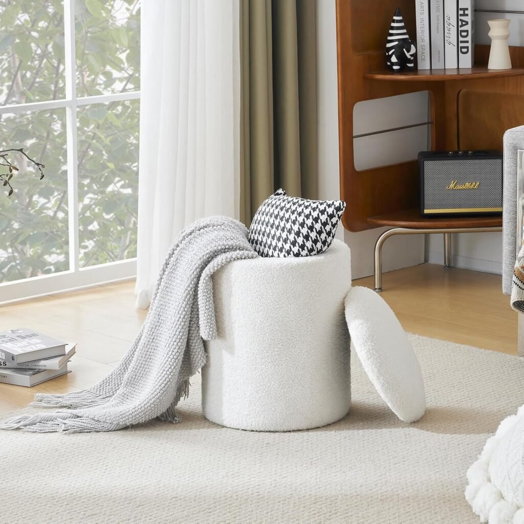 small ottoman with storage