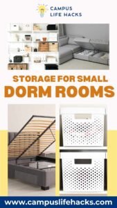 storage for small dorm rooms