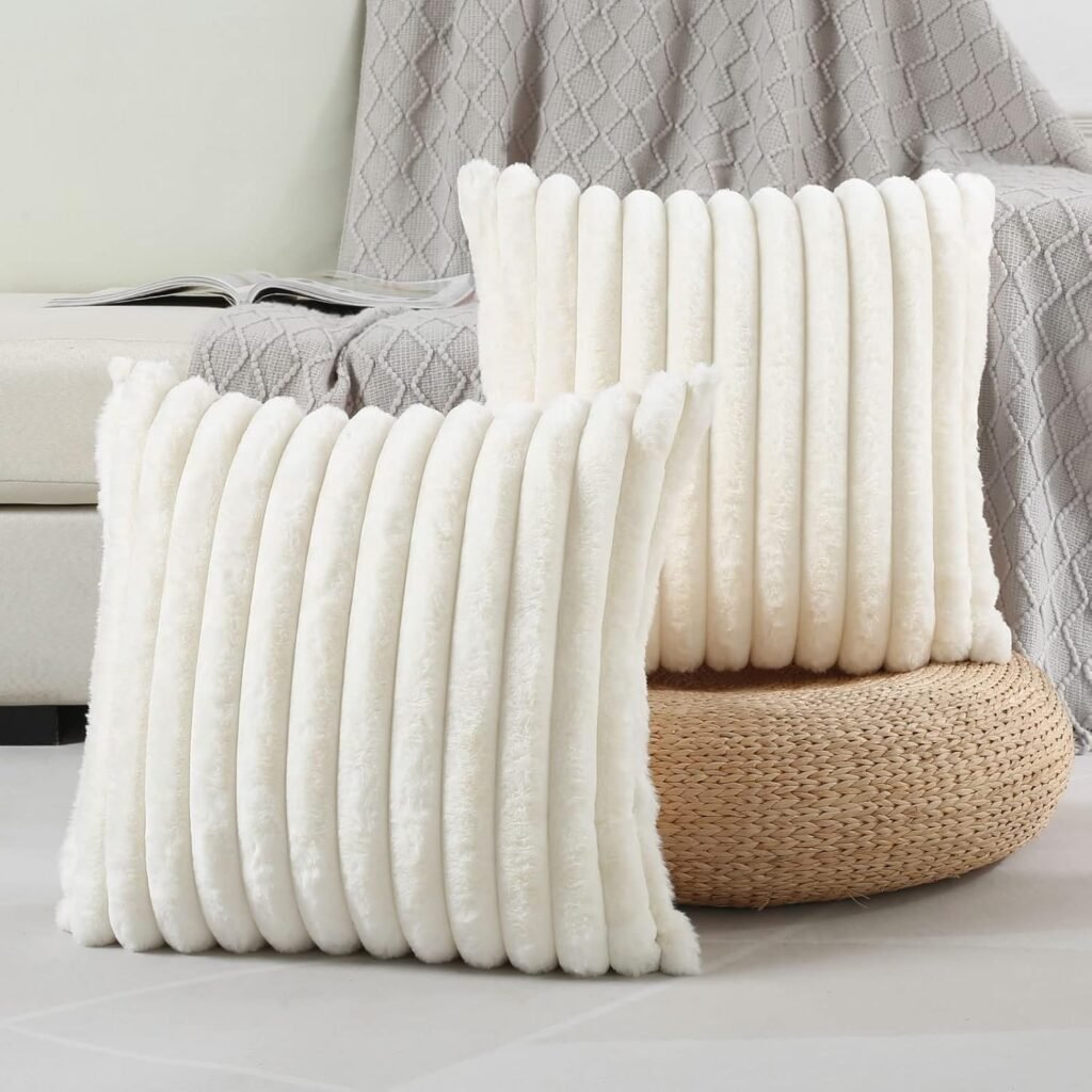white decorative pillows for sleeping