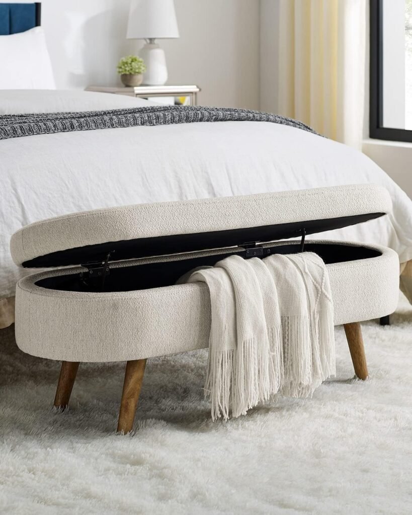 aesthetic ottoman with storage