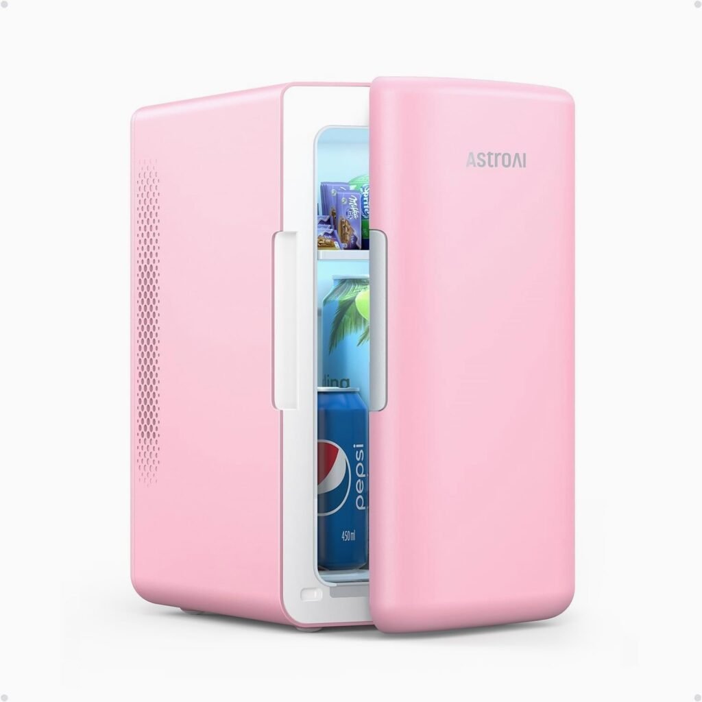 pink mini fridge for college dorm room