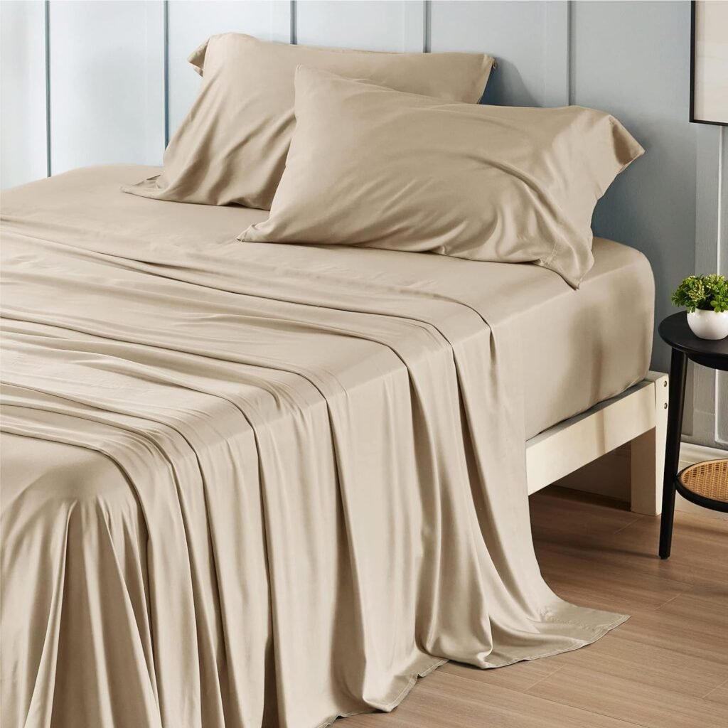 bamboo bed sheets in nude