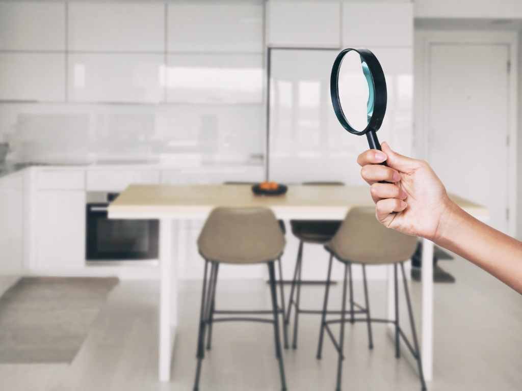 college inspection inside a dorm room