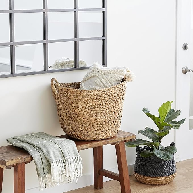 woven baskets for laundry
