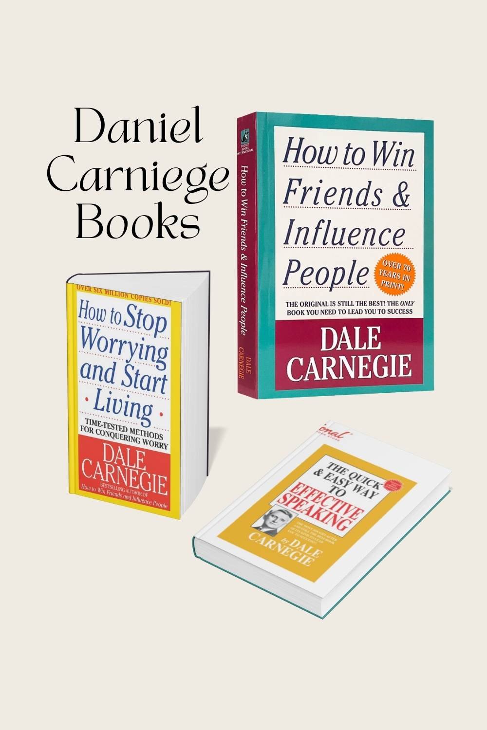 Three books by Carnegie