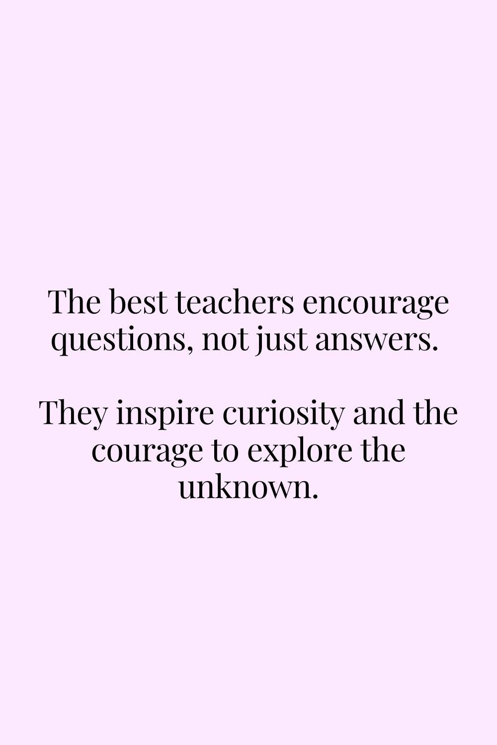 Good Teacher Quotes