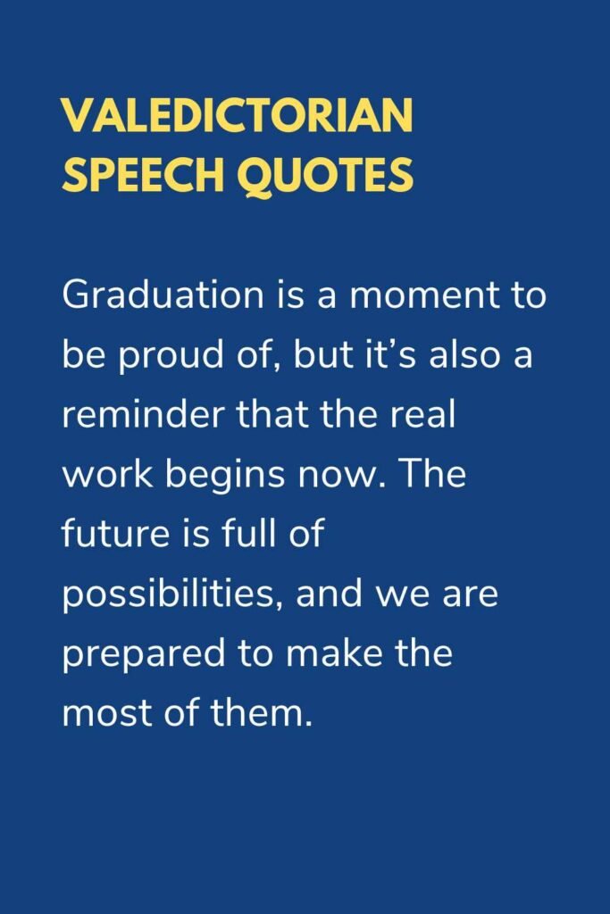 valedictorian speech quotes