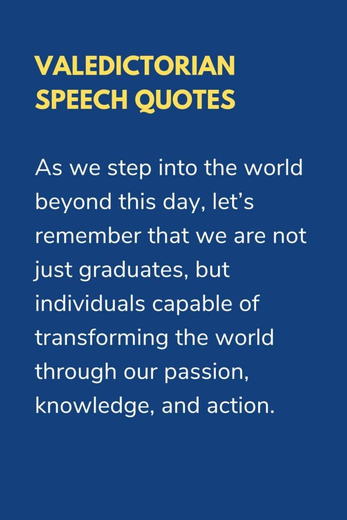 valedictorian speech quotes