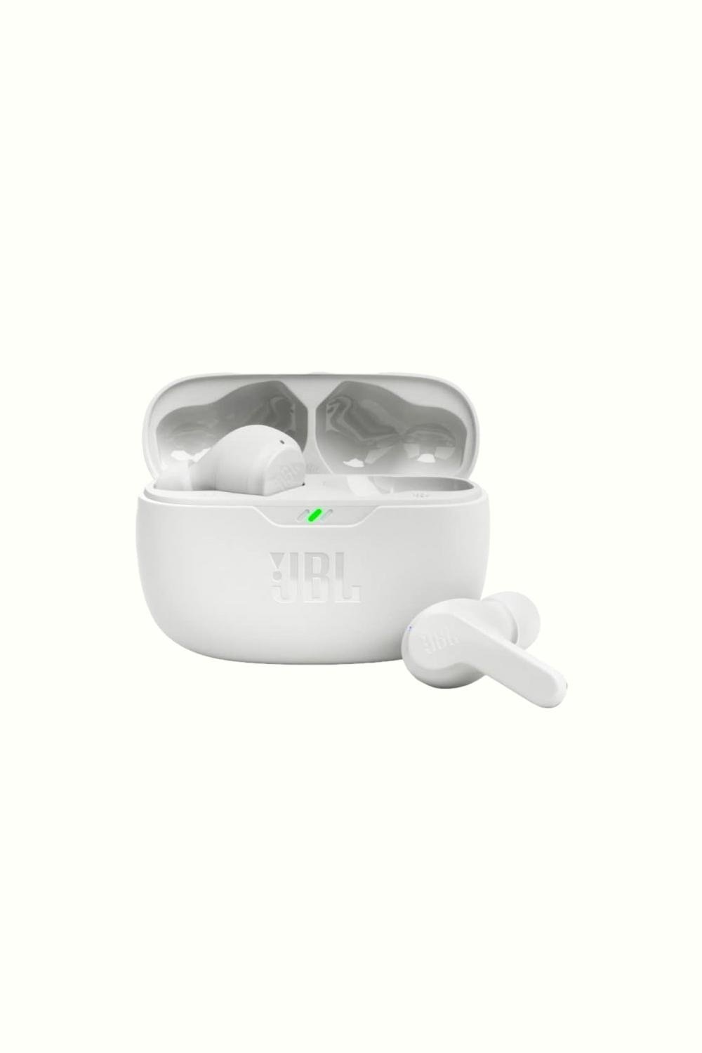 white bluetooth earbuds